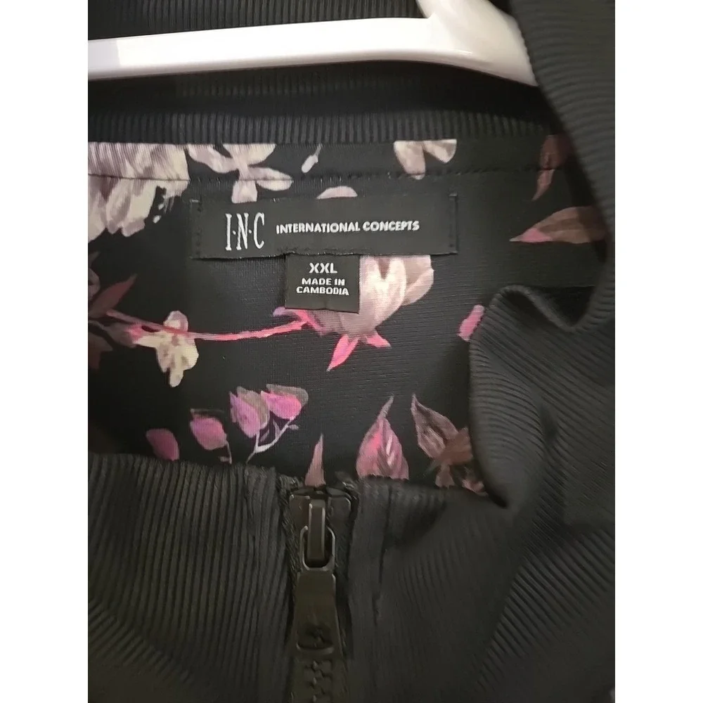 International Concepts‎ Purple Floral Jacket/ Shorts Set Mens 2XL